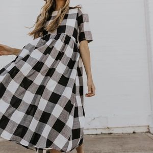roolee maddie buffalo plaid dress